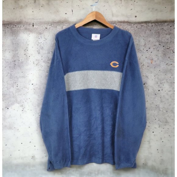 Vintage Chicago Bears NFL Fleece Sweatshirt Mens Size X-Large Pullover - Picture 1 of 2
